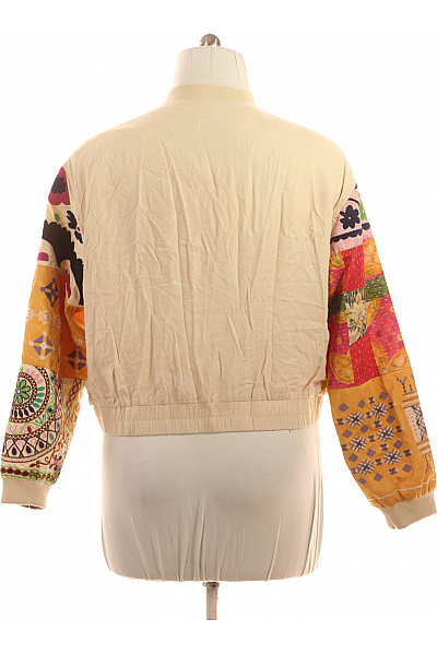 DESIGUAL Dámská bomber bunda béžová patchwork krátká Velikost XL | DESIGUAL | obrázek 2