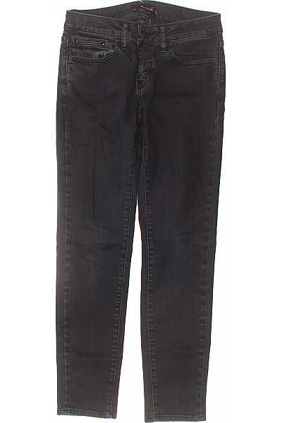 The Kooples Dámské Džíny Skinny Tmavě šedé Strečové Velikost 25