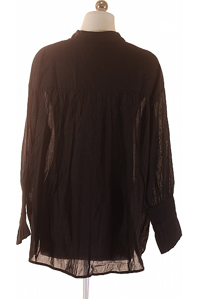 NOTSHY Dámská bavlněná košile s dlouhým rukávem volná průhledná ležérní Vel. S | NOTSHY | obrázek 2