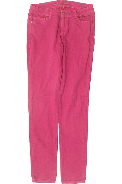 MICHAEL KORS Dámské Bavlněné Džíny Skinny Růžové S Kapsami Velikost 2