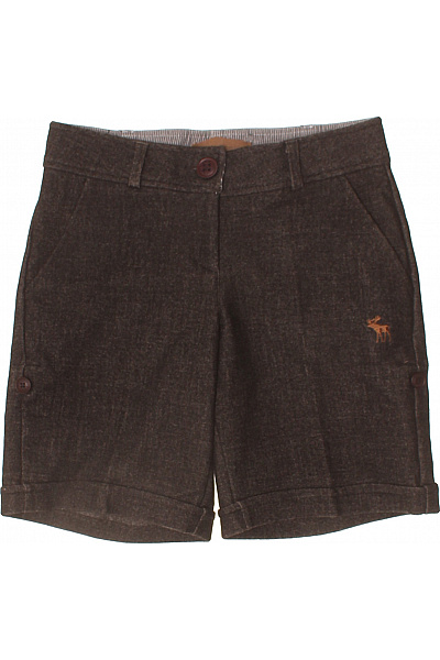 Abercrombie&Fitch Kraťasy volnočasové bavlněné s kapsami hnědé Vel. 27 | Abercrombie&Fitch | obrázek 2