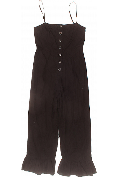 asos černé dámské overaly bez rukávů s volánky Velikost 34 | asos | obrázek 2