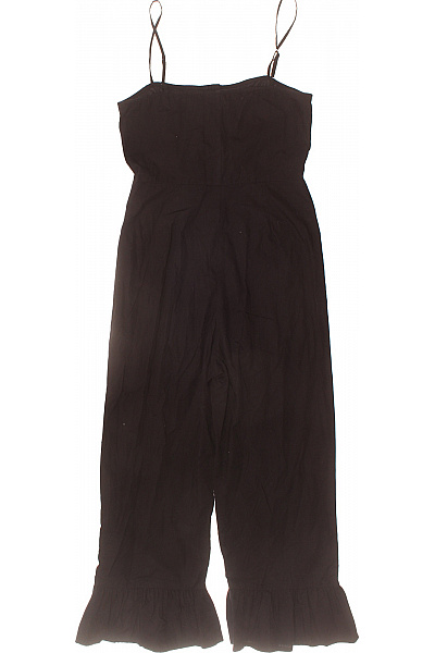 asos černé dámské overaly bez rukávů s volánky Velikost 34 | asos | obrázek 3