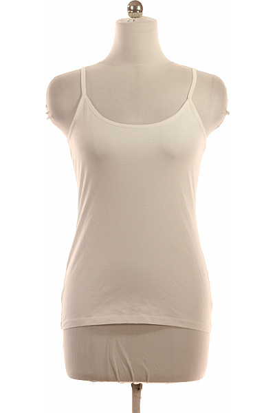 Sublevel Dámské bavlněné tílko basic bílé bez rukávů Velikost m | Sublevel | obrázek 2