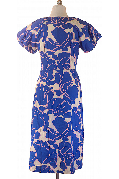CLOSED modré květované šaty s krátkým rukávem bavlněné letní volnočasové Velikost UK 10 | CLOSED | obrázek 2