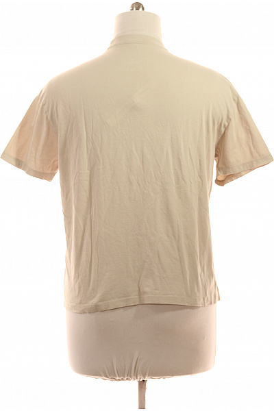 ARMANI Pánské tričko s krátkým rukávem a potiskem béžové Velikost M | ARMANI | obrázek 3