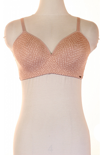 Halston Růžová podprsenka s potiskem bezešvá trojúhelníková braletová Vel. 38 B | Halston | obrázek 2