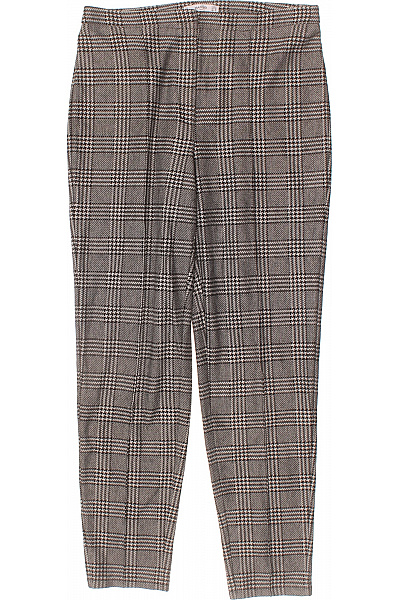 MANGO dámské kostkované kalhoty elegantní volnočasové dlouhé Velikost l | MANGO | obrázek 2