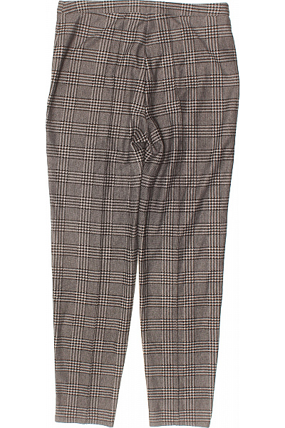 MANGO dámské kostkované kalhoty elegantní volnočasové dlouhé Velikost l | MANGO | obrázek 3