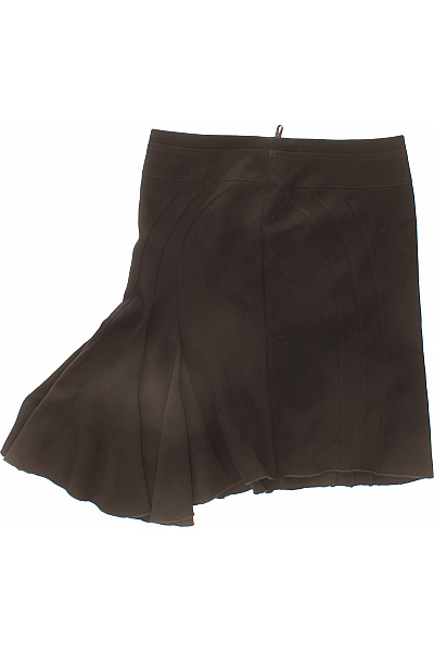 Dámská černá asymetrická skládaná sukně midi elegantní Vel. 40 | Unimoda | obrázek 2