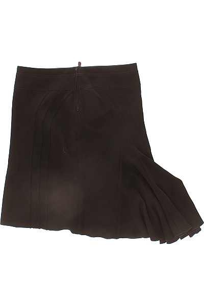 Dámská černá asymetrická skládaná sukně midi elegantní Vel. 40 | Unimoda | obrázek 3