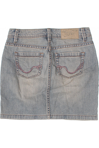 Esprit dámská džínová sukně nad kolena s kapsami modrá Velikost EU 26 | Esprit | obrázek 3