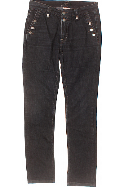 Filippa K. Dámské Bavlněné Tmavé Džíny Slim Fit Na Knoflíky Vel. EU 30