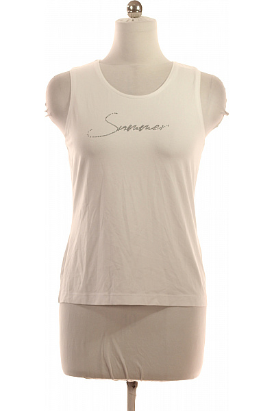 riani Bílé tílko s nápisem Vel. 38 | riani | obrázek 2