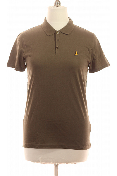 BRAVE SOUL Pánské tričko polo s krátkým rukávem a výšivkou bavlněné khaki Vel. L | BRAVE SOUL | obrázek 2