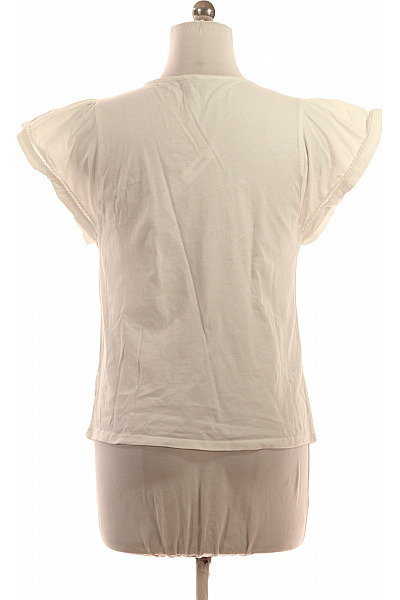 LAWRENCE GREY Dámské tričko s krátkým rukávem bílé jednobarevné basic Velikost EU S | LAWRENCE GREY | obrázek 2