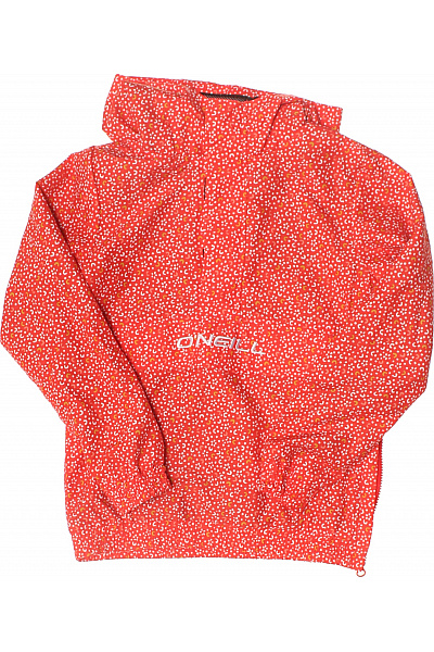O'NEILL Dívčí červená Květovaná Bunda S Kapucí