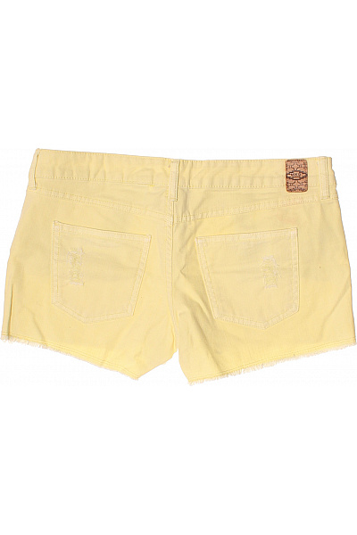 MANGO Dámské bavlněné žluté krátké riflové kraťasy ležérní s kapsami Vel. EU 36 | MANGO | obrázek 3