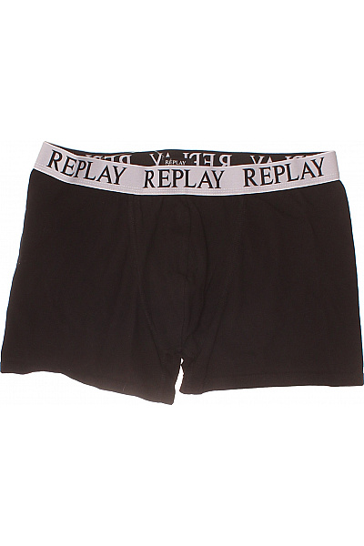 REPLAY pánské bavlněné boxerky černé Velikost XXL | REPLAY | obrázek 2