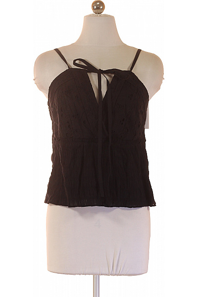 IRO Dámská halenka bez rukávů s mašlí výstřih do V bavlněná letní boho Vel. 36 | IRO | obrázek 2