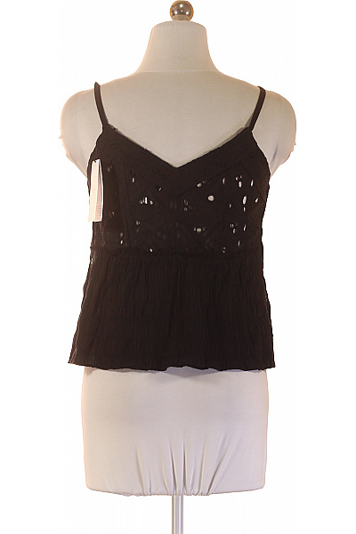 IRO Dámská halenka bez rukávů s mašlí výstřih do V bavlněná letní boho Vel. 36 | IRO | obrázek 3