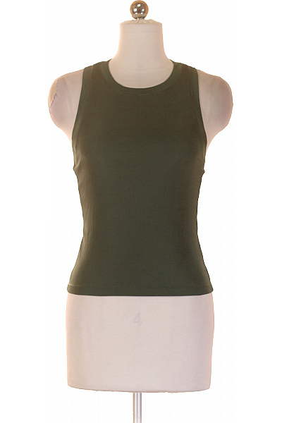 Casall Dámské Polyamidové Tílko Khaki Jednobarevné Basic Crop Top Bez Rukávů Velikost 42 | Casall | obrázek 2