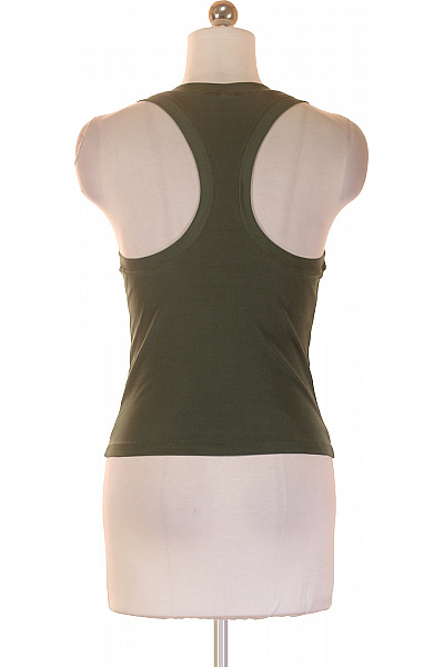 Casall Dámské Polyamidové Tílko Khaki Jednobarevné Basic Crop Top Bez Rukávů Velikost 42 | Casall | obrázek 3