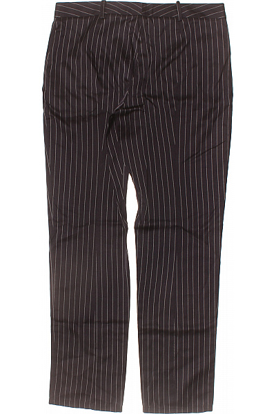 PATRIZIA  PEPE Dámské oblekové kalhoty černé pruhované acetátové elegantní rovné business Velikost EU 42 | PATRIZIA  PEPE | obrázek 3