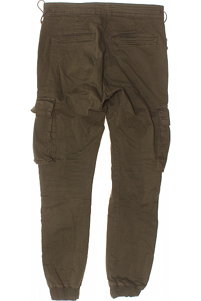 Sublevel Pánské bavlněné cargo kalhoty khaki volnočasové jogger s kapsami Vel. 30 | Sublevel | obrázek 2