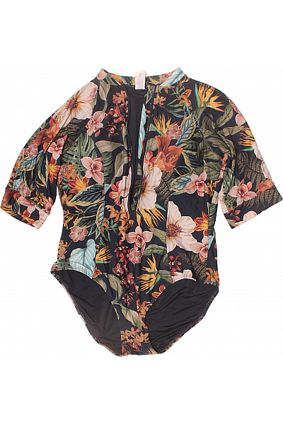 ArtesSands Jednodílné Květinové Plavky S Krátkým Rukávem A Zipem Vel. EU 46