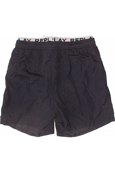 REPLAY Pánské tmavě modré plavecké kraťasy s potiskem Velikost XS | REPLAY | obrázek 2