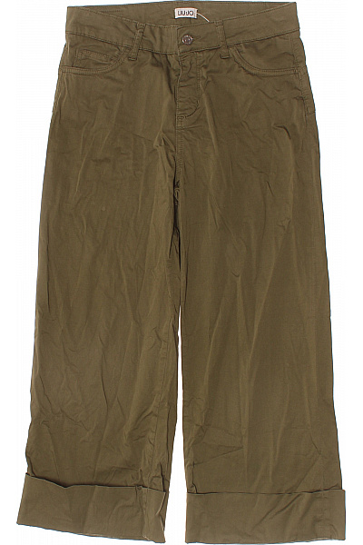 LIU JO khaki široké volnočasové kalhoty pod kolena Vel. 27 | LIU JO | obrázek 2