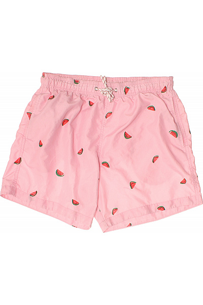 HM  Pánské růžové kraťasy s potiskem vodních melounů, volnočasové, plážové, krátké, s gumou v pase, polyesterové Velikost EU M | HM  | obrázek 2