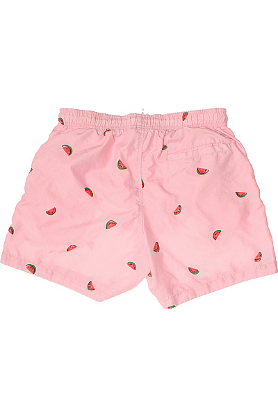 HM  Pánské růžové kraťasy s potiskem vodních melounů, volnočasové, plážové, krátké, s gumou v pase, polyesterové Velikost EU M | HM  | obrázek 3