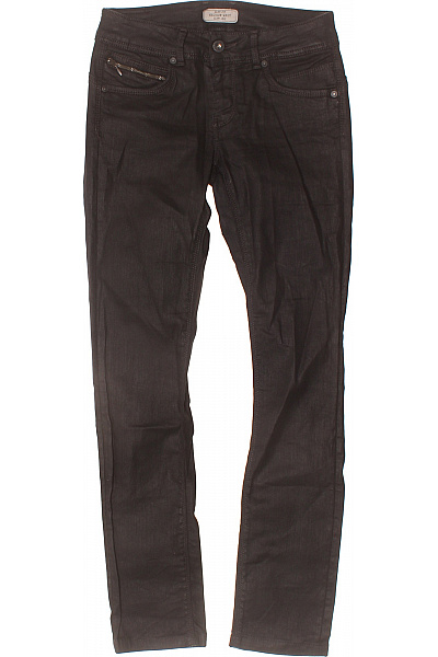 Pepe Jeans Dámské Džíny úzké černé Strečové Se Zipy Velikost 26