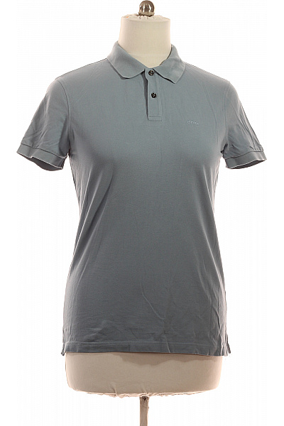 Hugo Boss Pánské tričko s krátkým rukávem a límečkem basic jednobarevné šedé Vel. L | Hugo Boss | obrázek 2