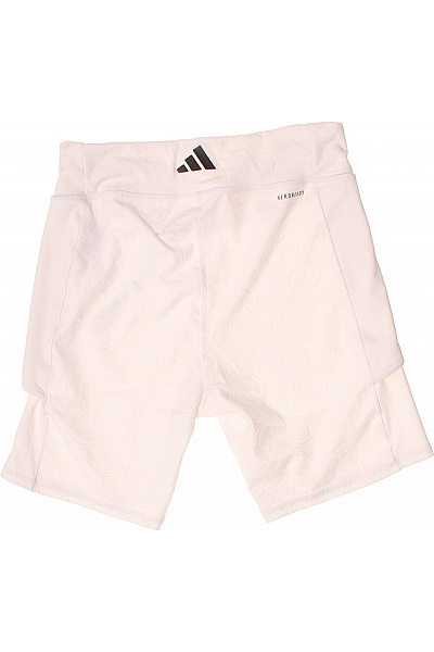 ADIDAS Dámské bílé sportovní kraťasy s květinovým vzorem a vysokým pasem Velikost L | ADIDAS | obrázek 3