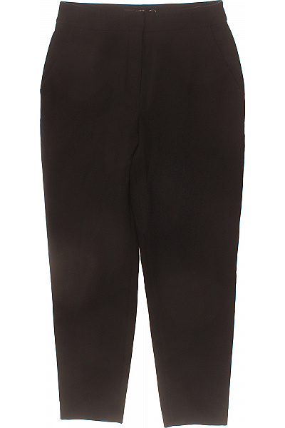 UTERQÜE Dámské černé Elegantní Volnočasové Kalhoty S Kapsami Vel. 30