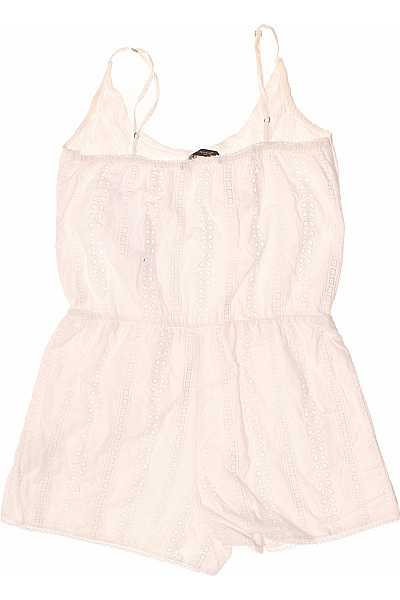 ZARA dámský bílý bavlněný overal bez rukávů krajkový letní Vel. S | ZARA | obrázek 2