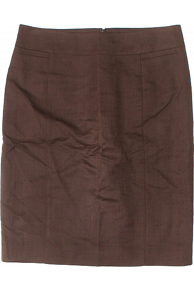 Esprit vlněná hnědá pouzdrová sukně ke kolenům business elegantní se zipem Vel. EU 34 | Esprit | obrázek 2