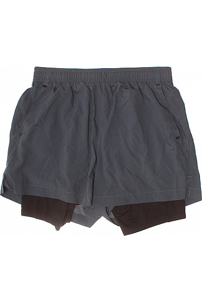 Pánské šedé sportovní kraťasy 2v1 s kapsami Vel. S | Unimoda | obrázek 2