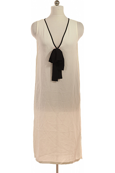 FABIANA FILIPPI Bílá Halenka Bez Rukávů S Mašlí Elegantní Velikost XS