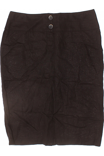 OLSEN Dámská černá pouzdrová sukně ke kolenům s knoflíky business elegantní Vel. 38 | OLSEN | obrázek 2