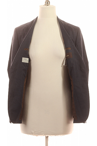 windsor. Pánské sako elegantní vlněné kárované šedé business Velikost EU 50 | windsor. | obrázek 4