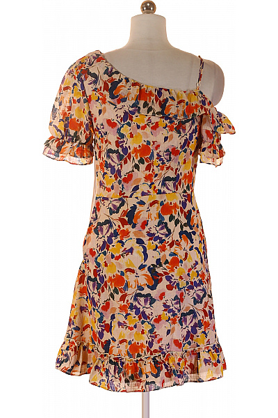 NAF NAF Šaty bez rukávů květované letní volnočasové asymetrické Vel. EU 34 | NAF NAF | obrázek 2