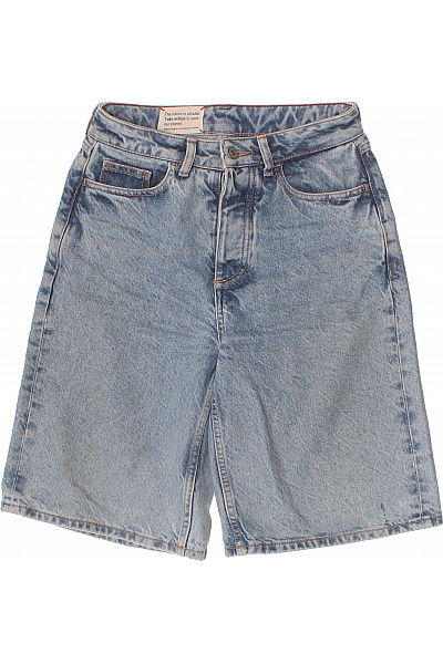 Pánské džínové kraťasy volnočasové modré Velikost 26 | Unimoda | obrázek 2