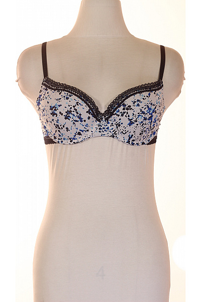 Dámská podprsenka push up s krajkou modro-bílá | Unimoda | obrázek 2