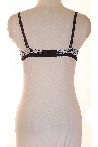 Dámská podprsenka push up s krajkou modro-bílá | Unimoda | obrázek 3