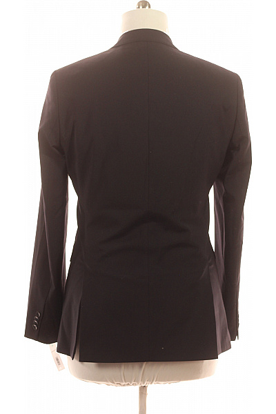 Duffel & Rums Pánské sako elegantní business vypasované černé Velikost 94 | Duffel & Rums | obrázek 3