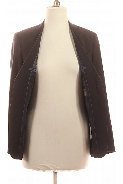 Duffel & Rums Pánské sako elegantní business vypasované černé Velikost 94 | Duffel & Rums | obrázek 4